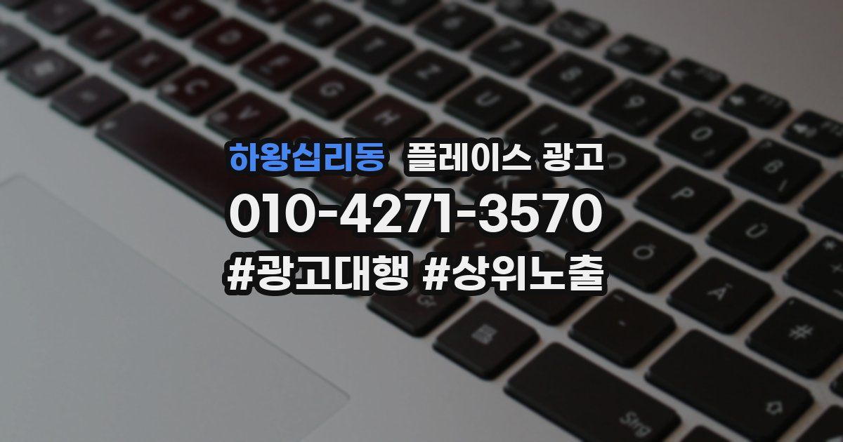 하왕십리동 플레이스 광고
