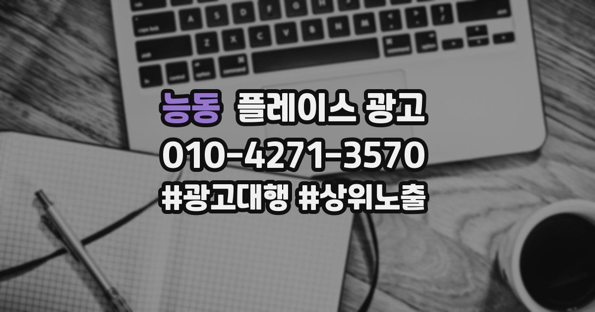 능동 플레이스 광고