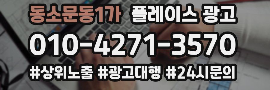 동소문동1가 플레이스 광고