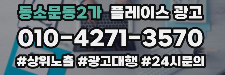 동소문동2가 플레이스 광고