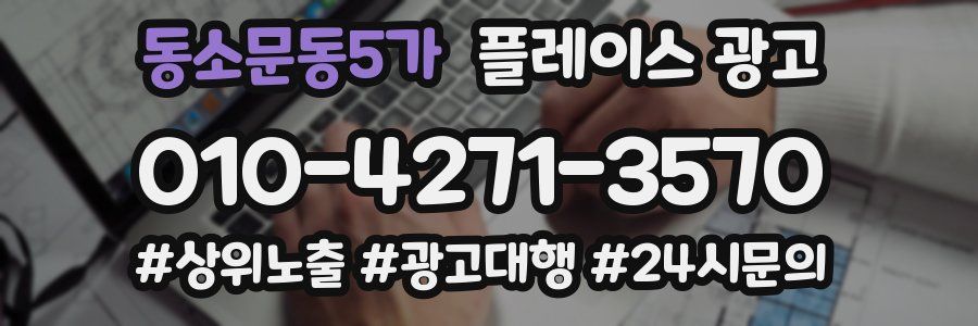 동소문동5가 플레이스 광고