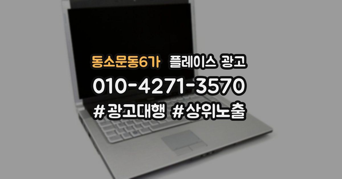 동소문동6가 플레이스 광고