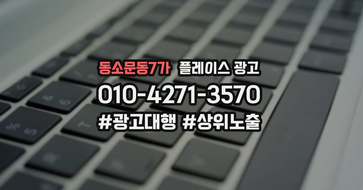 동소문동7가 플레이스 광고