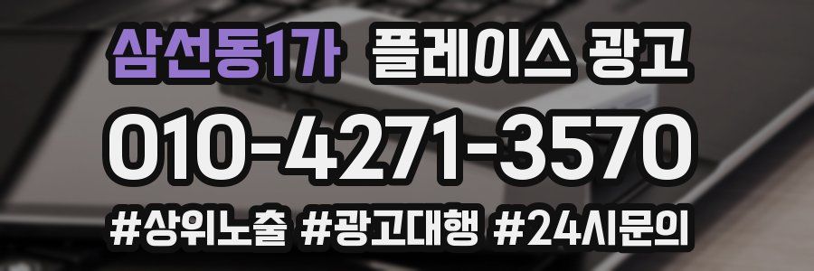 삼선동1가 플레이스 광고