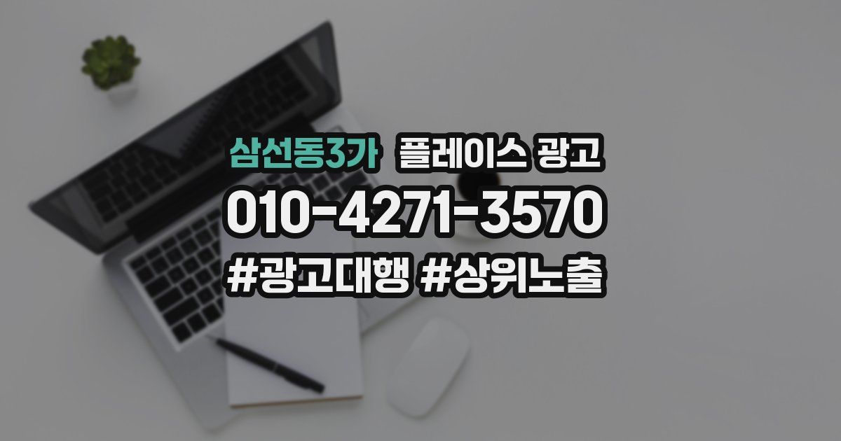 삼선동3가 플레이스 광고