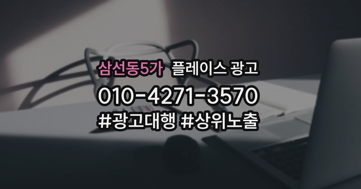 삼선동5가 플레이스 광고