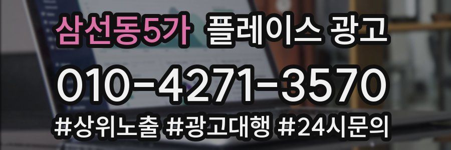 삼선동5가 플레이스 광고