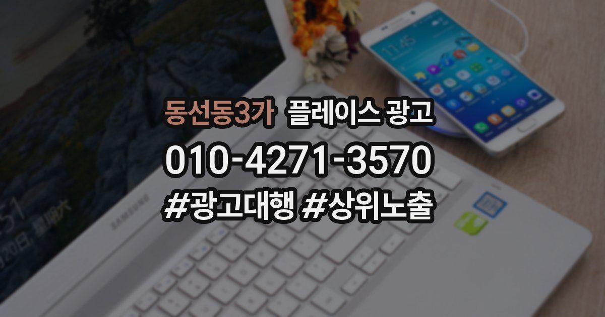동선동3가 플레이스 광고