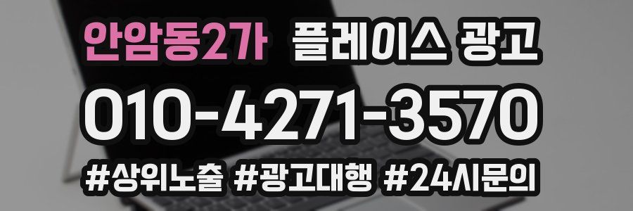 안암동2가 플레이스 광고