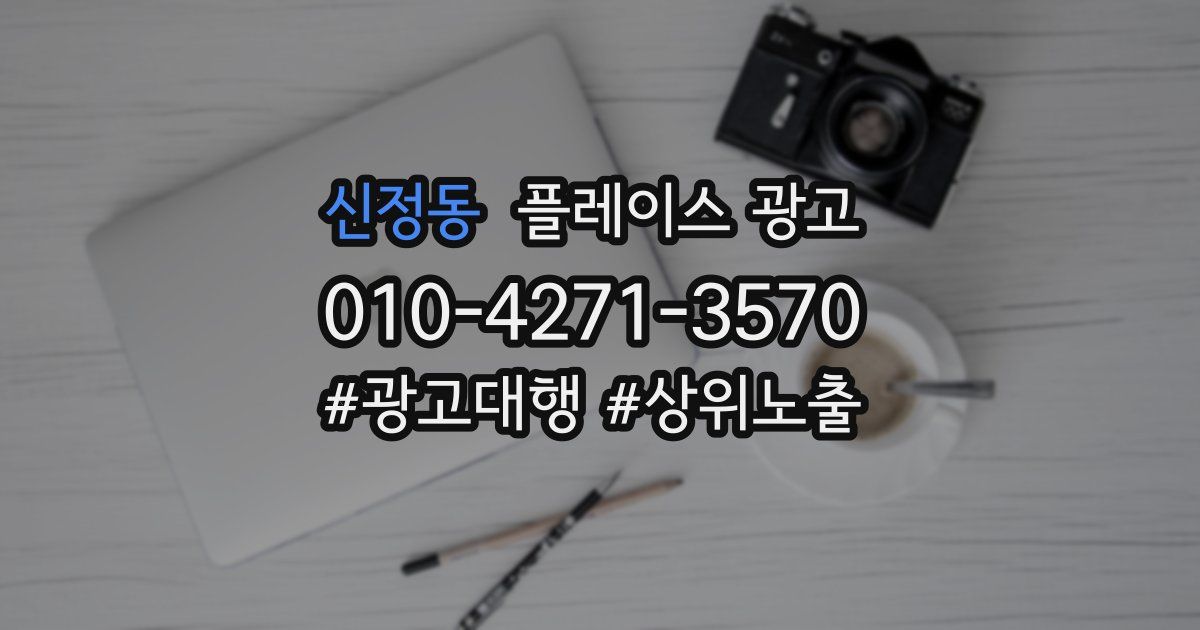 신정동 플레이스 광고