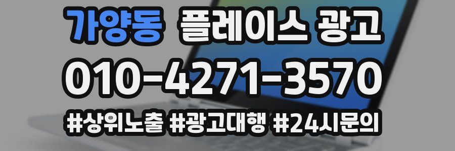 가양동 플레이스 광고