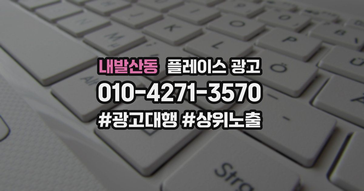내발산동 플레이스 광고