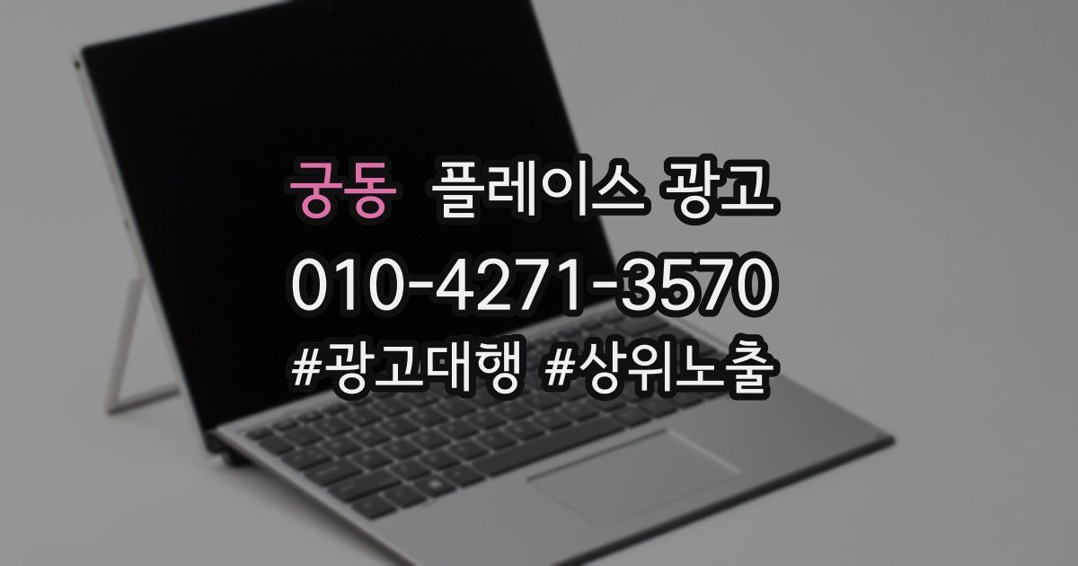 궁동 플레이스 광고