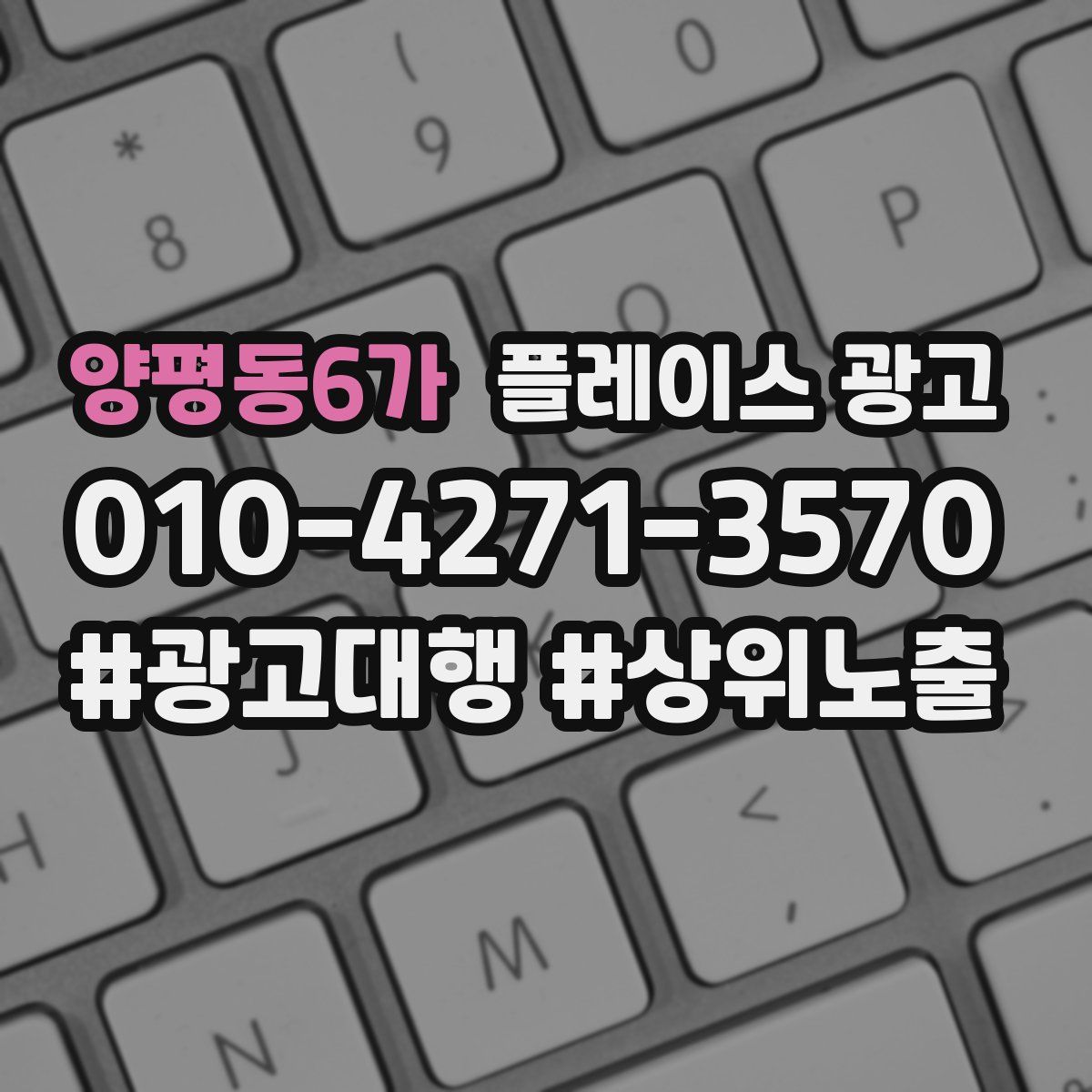 양평동6가 플레이스 광고