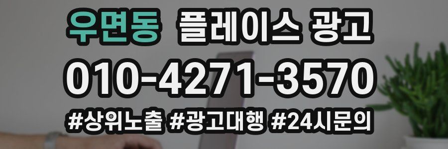 우면동 플레이스 광고