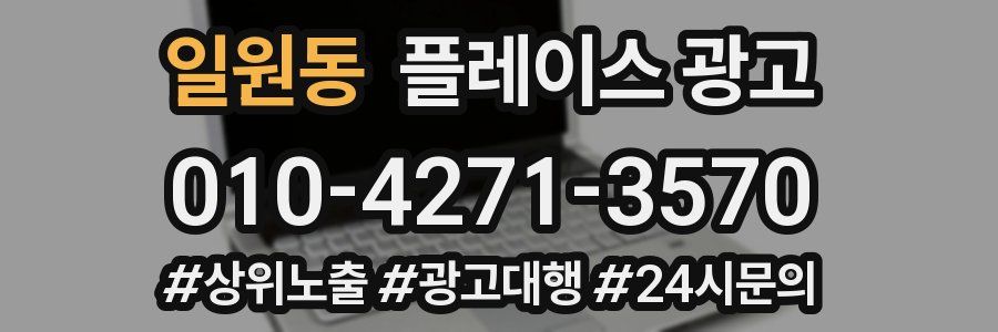 일원동 플레이스 광고