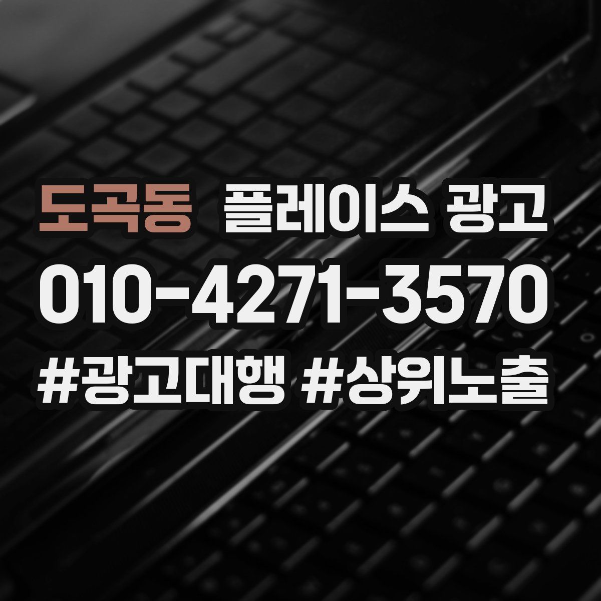 도곡동 플레이스 광고