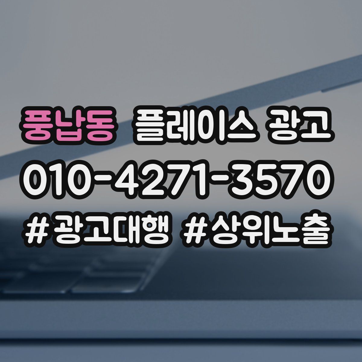 풍납동 플레이스 광고