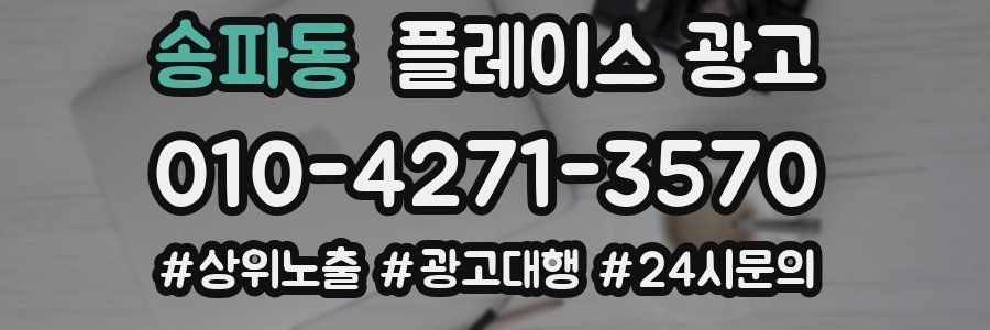 송파동 플레이스 광고