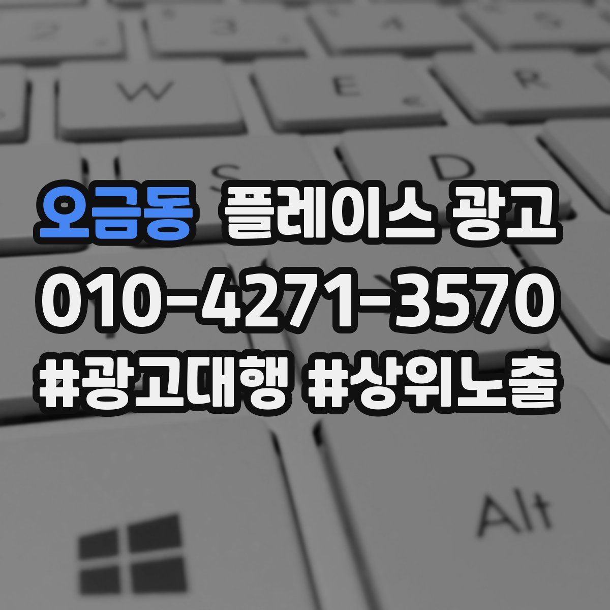 오금동 플레이스 광고