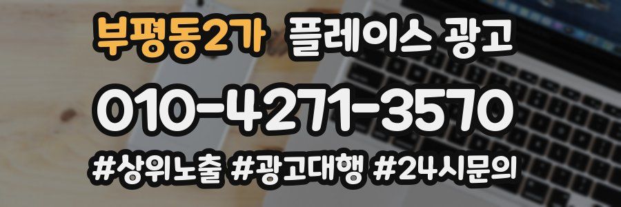 부평동2가 플레이스 광고