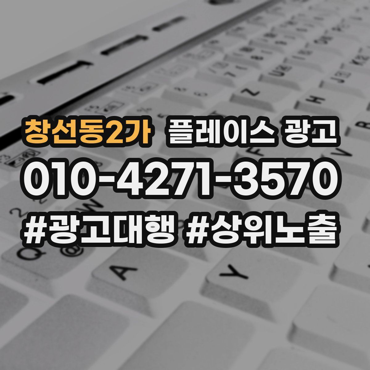 창선동2가 플레이스 광고