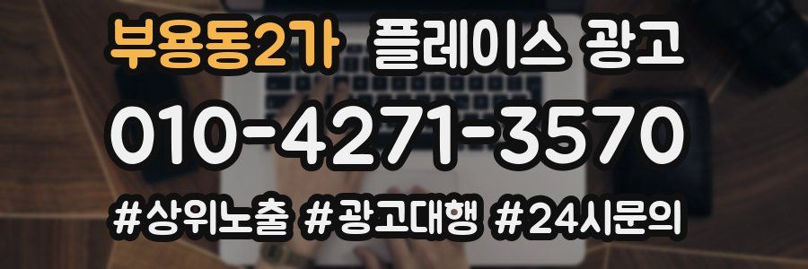 부용동2가 플레이스 광고