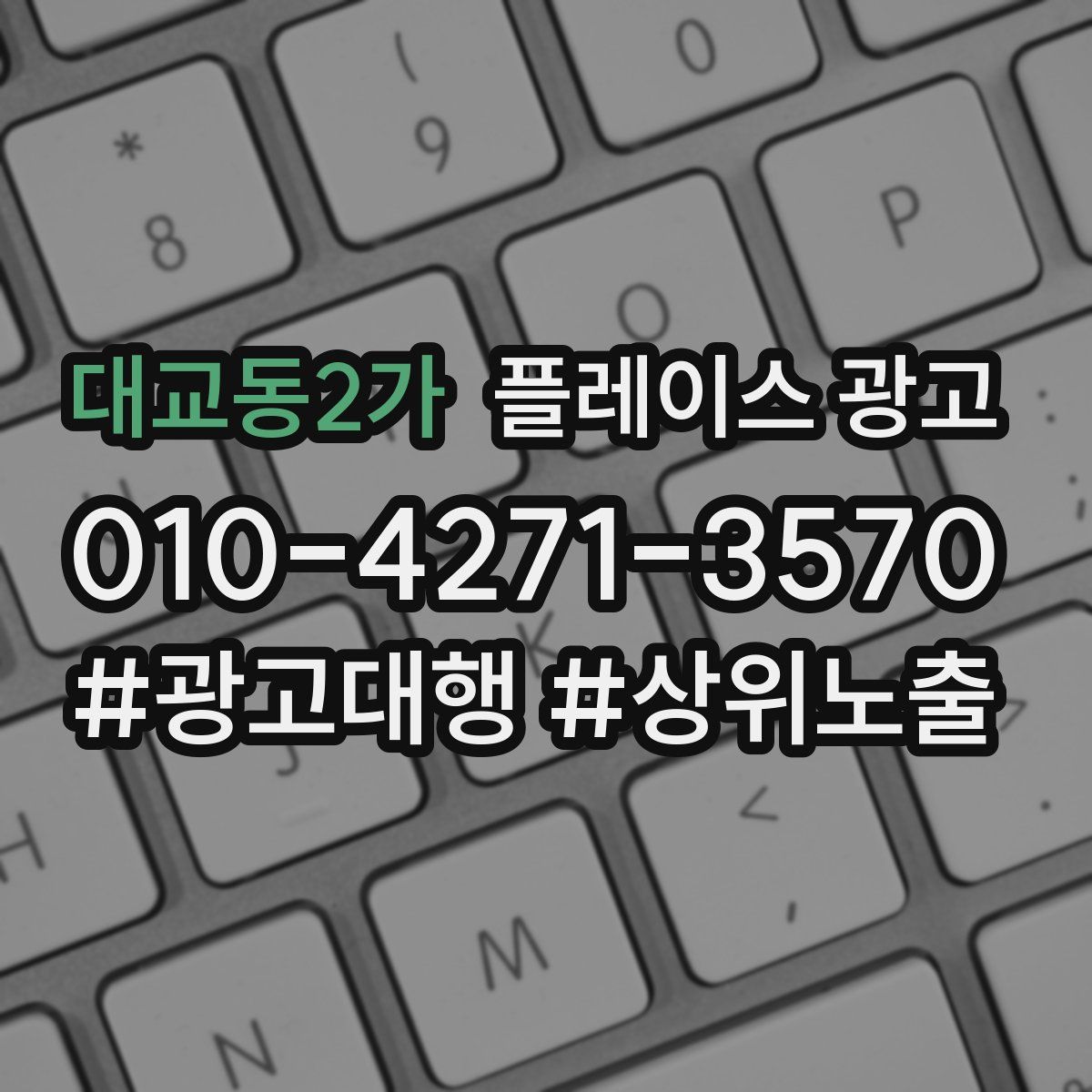 대교동2가 플레이스 광고