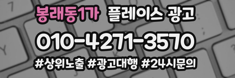 봉래동1가 플레이스 광고