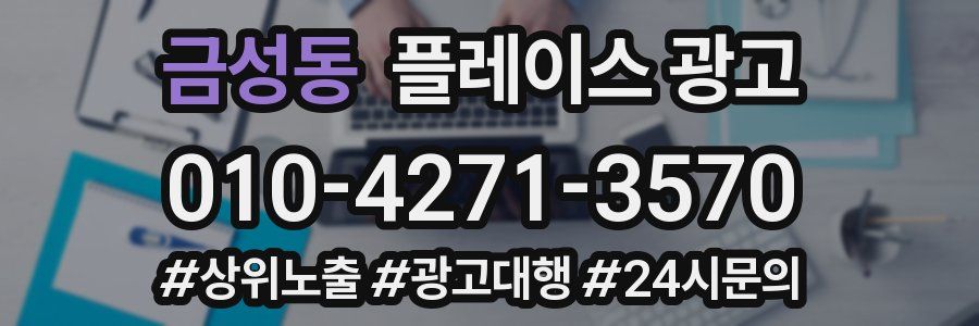 금성동 플레이스 광고