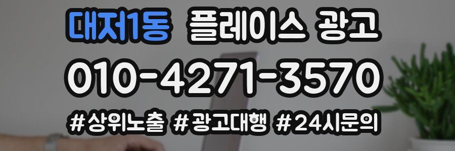 대저1동 플레이스 광고