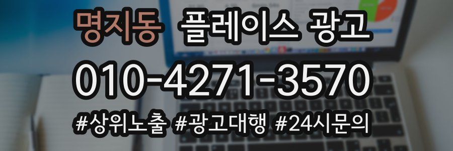 명지동 플레이스 광고