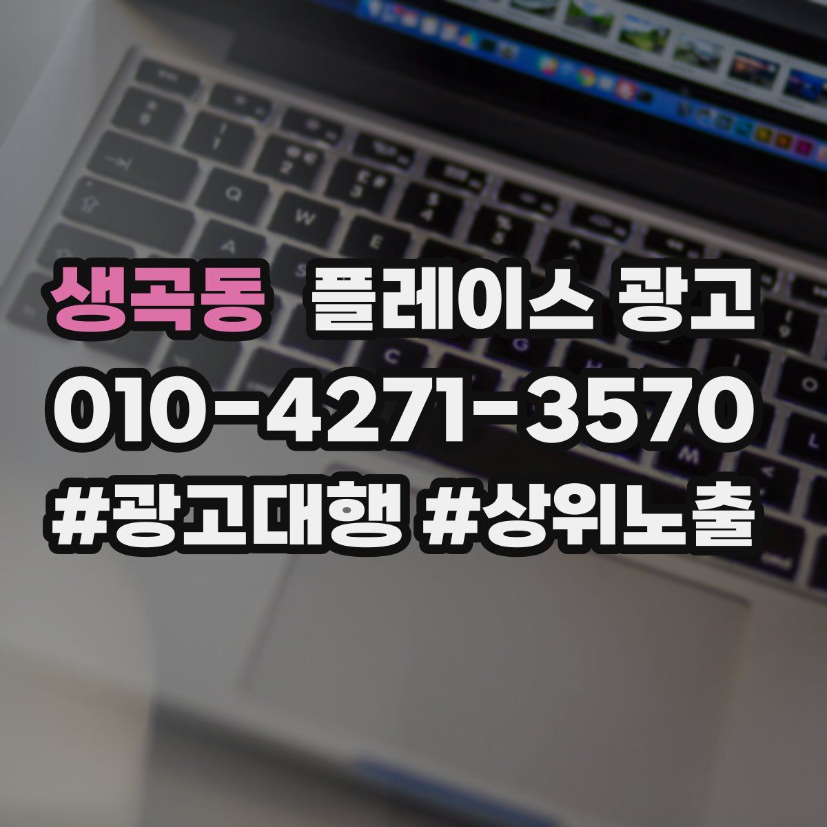 생곡동 플레이스 광고