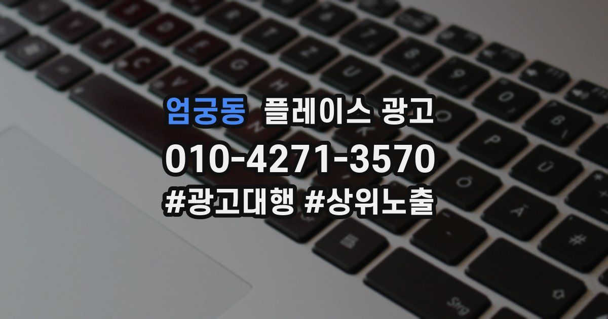 엄궁동 플레이스 광고