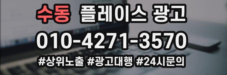 수동 플레이스 광고