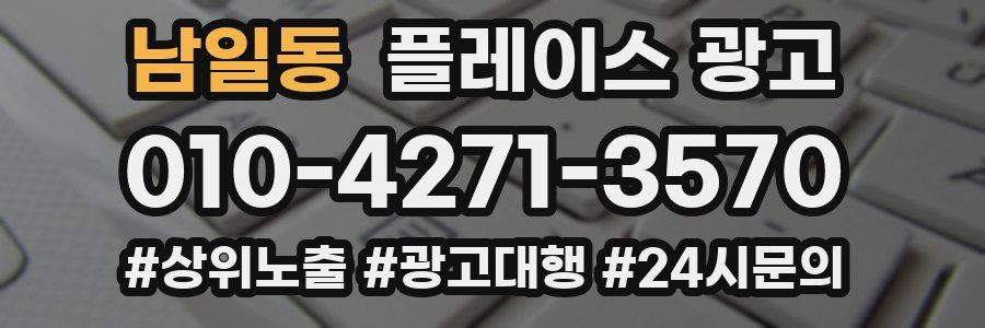 남일동 플레이스 광고