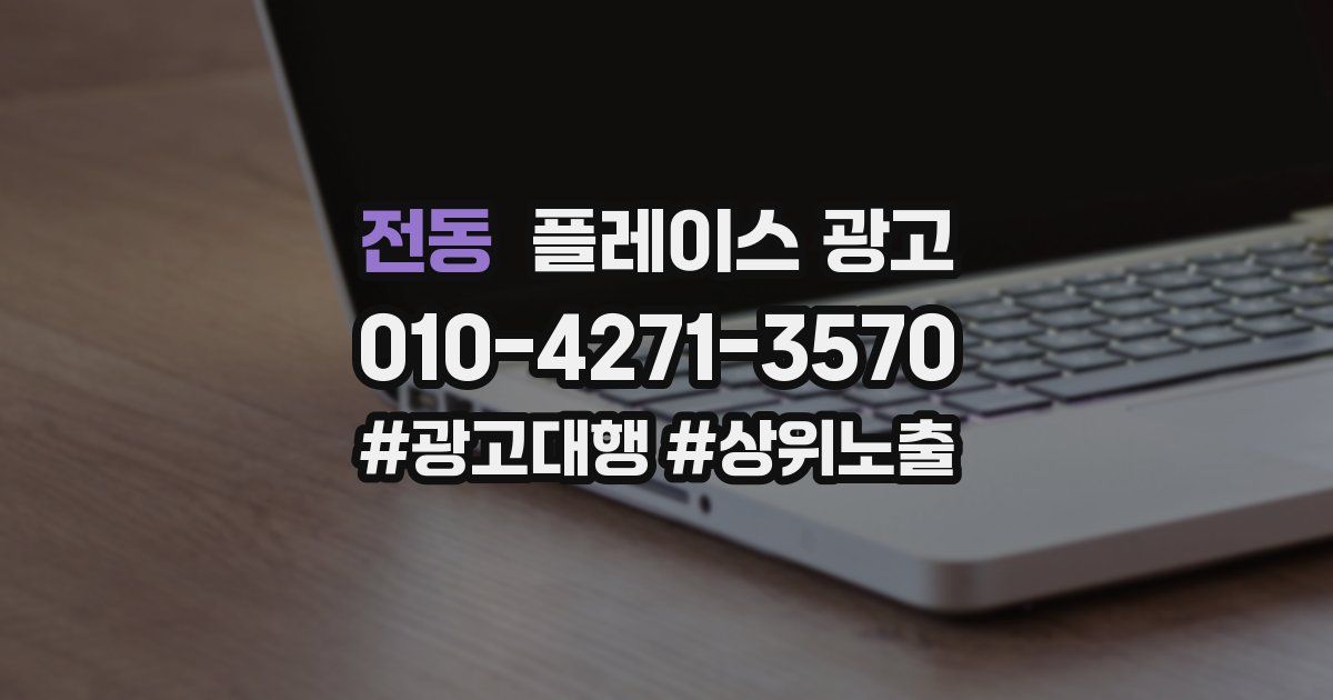 전동 플레이스 광고