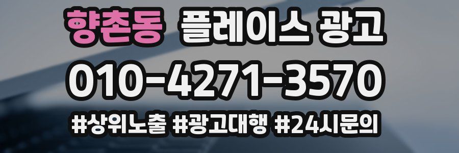 향촌동 플레이스 광고