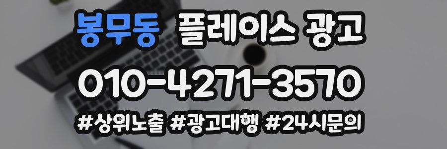 봉무동 플레이스 광고
