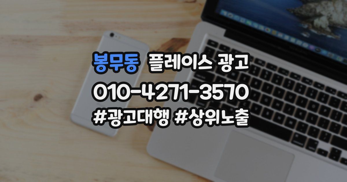 봉무동 플레이스 광고