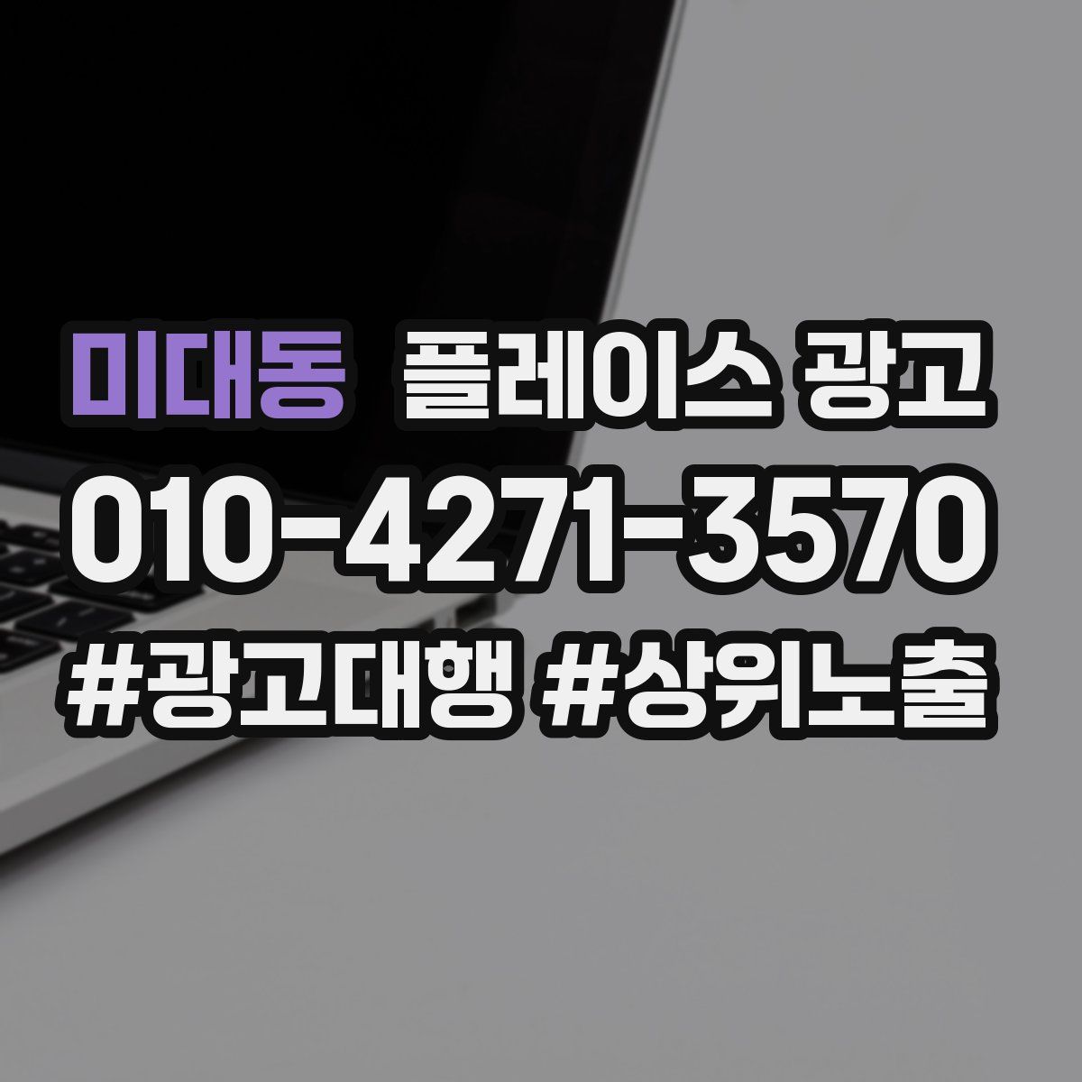 미대동 플레이스 광고