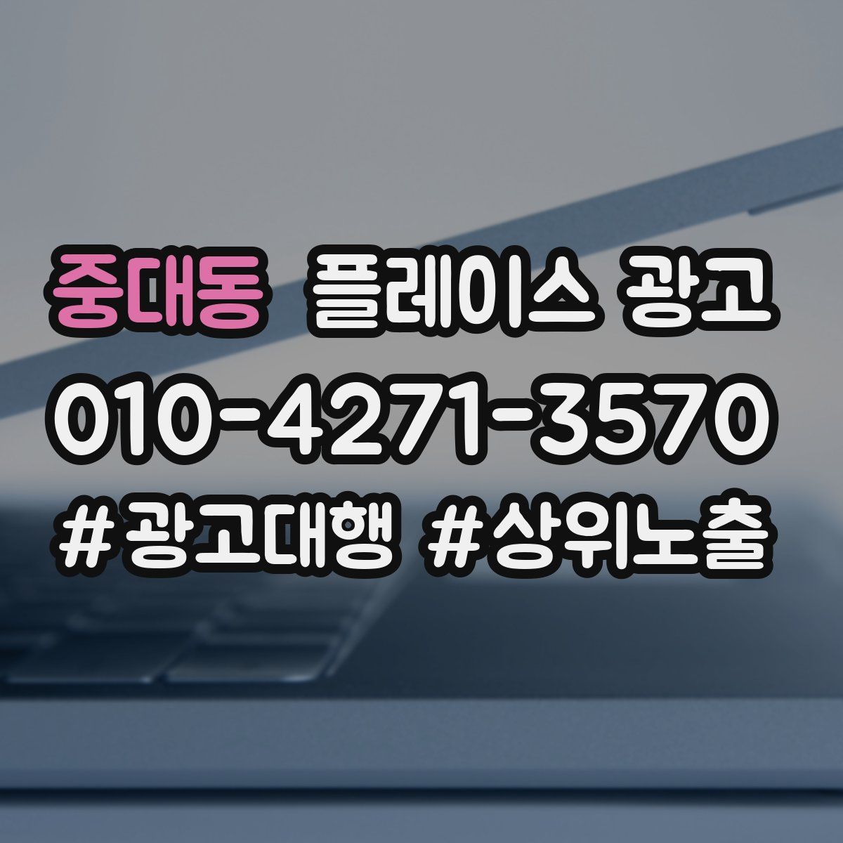 중대동 플레이스 광고