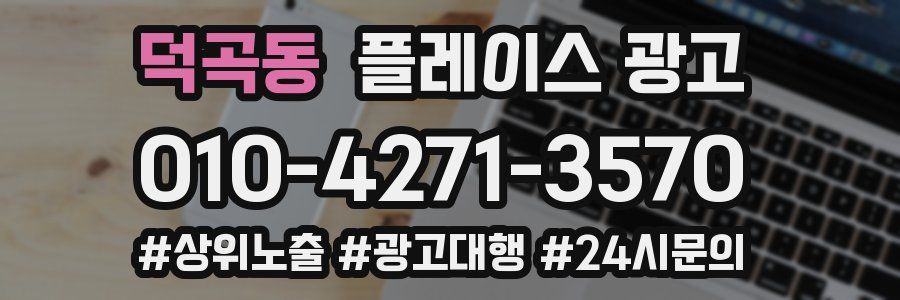 덕곡동 플레이스 광고