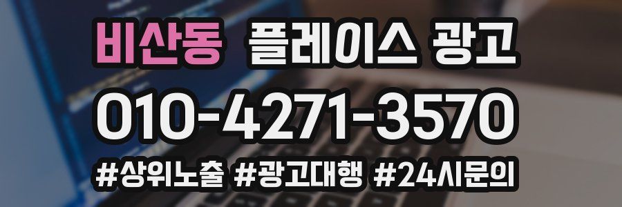비산동 플레이스 광고