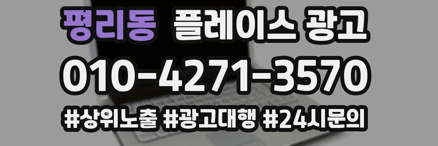 평리동 플레이스 광고