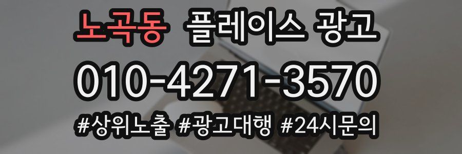 노곡동 플레이스 광고