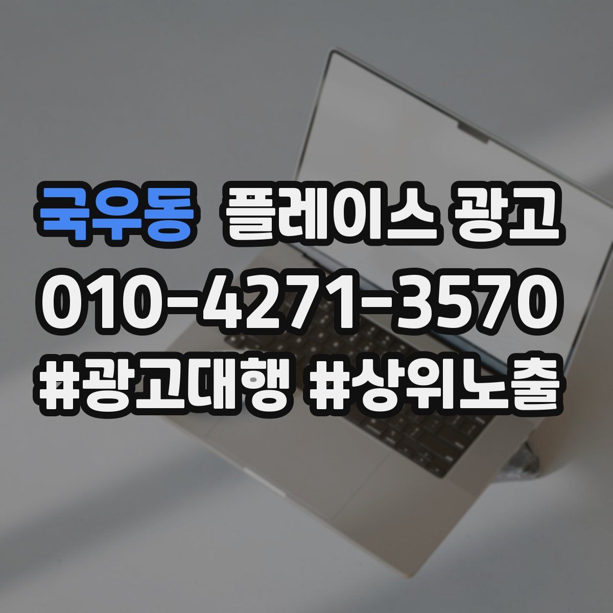 국우동 플레이스 광고