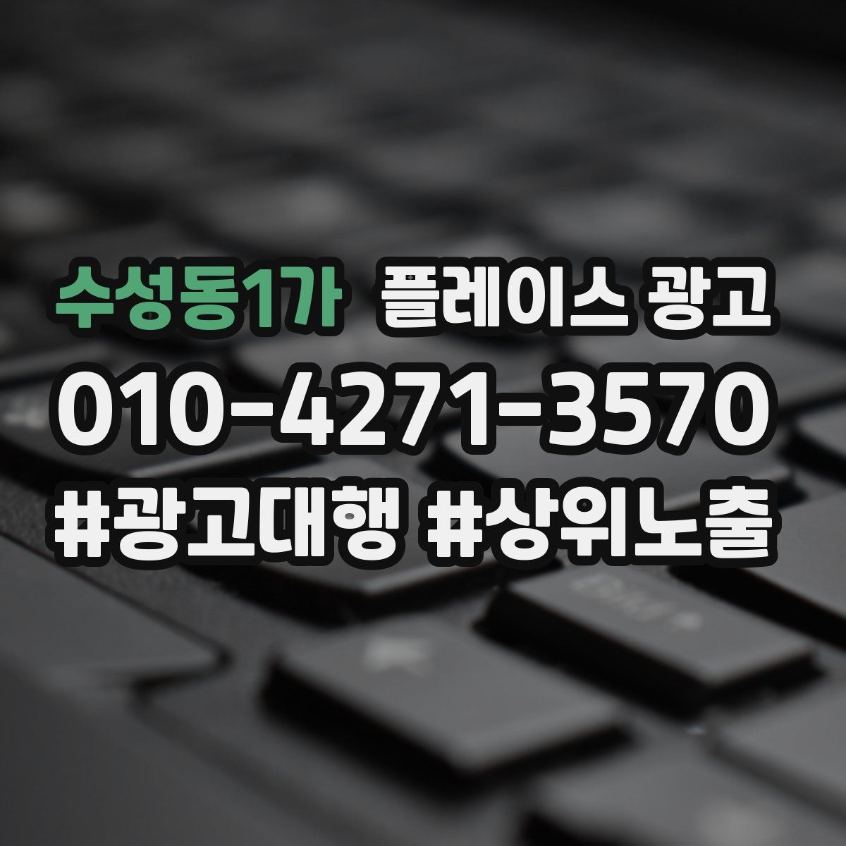 수성동1가 플레이스 광고
