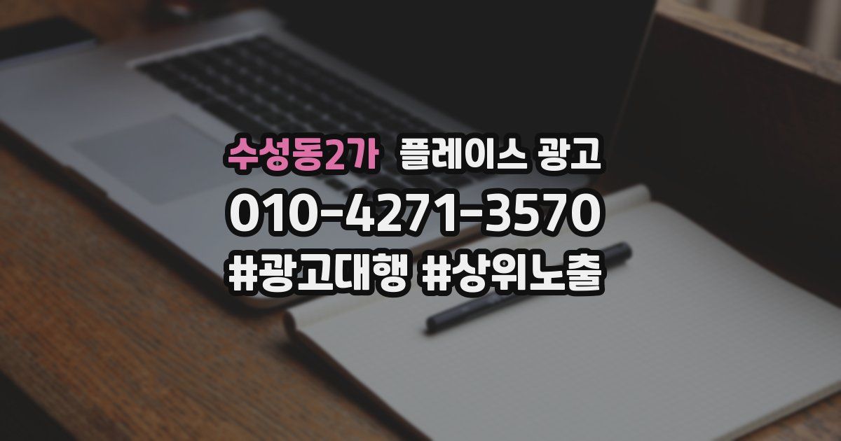 수성동2가 플레이스 광고