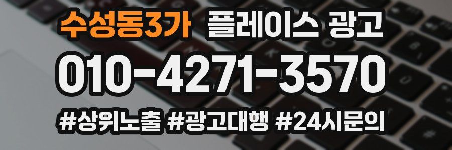 수성동3가 플레이스 광고